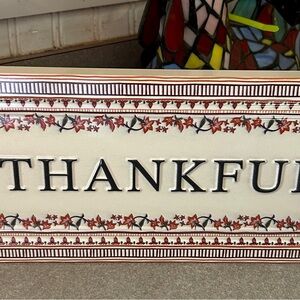 Red Shed “Thankful” Wall Decor Sign brand new with tags.